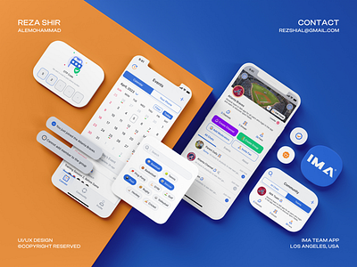 IMA TEAM Ui Kit Design branding design graphic design identity ui uiux ux visual visualidentity