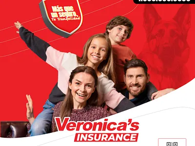 Visual Identity Proposal for Veronica's Insurance 3d animation graphic design social media