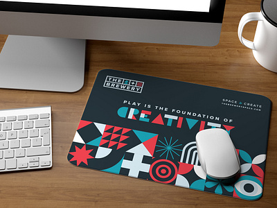 The Brewery Mousepad brand identity branding branding design graphic design mousepad mousepad design shape pattern