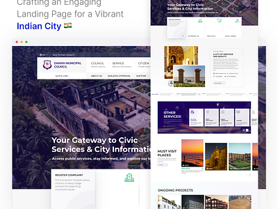 A Digital Journey Through Vibrant City Culture! 🌴 clean page landing landing page landing page ui landingpafe minimal ui ui ui design user interface web ui webpage