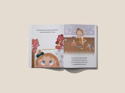 Your Nursery Walls: a children's book written by Amanda DeWoody adobe photoshop book book mockup childrens book creative writing graphic design kids book