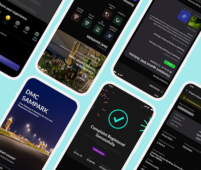 Mobile Hub for Civic Engagement! app application dark darkmode gov app goverment minimal app mobile app people app