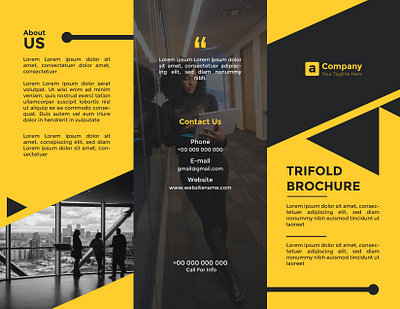 Tri Fold Brochure. advertisement branding brochure design flyer graphic design illustration leflet tri fold