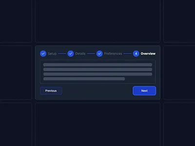 Wizard menu - React component card clean component darkmode enterprise ux front end frontend interface menu minimal navigation nextjs product react responsive steps tailwind ui wizard