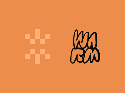 Warm branding illustration logo monogram typography