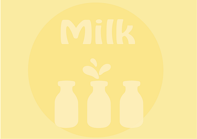 Milk branding graphic design illustratio logo