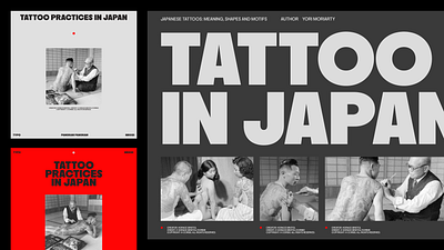 Tattoo Practices in Japan — 03 design graphic design layout minimal poster typography