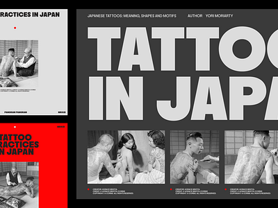 Tattoo Practices in Japan — 03 design graphic design layout minimal poster typography