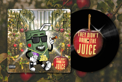 YSR JUICE "They Didn't Drink the Juice" album cover branding character design graphic design illustration logo
