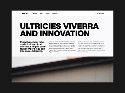 BRAND ::: editorial website concept branding design desktop editorial editorial design figma graphic design ui ui design webdesign