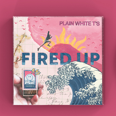 Album Cover Fired Up - Plain White T's album cover cd cover fired up graphic design plain white ts rock band