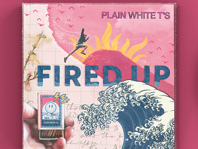 Album Cover Fired Up - Plain White T's album cover cd cover fired up graphic design plain white ts rock band