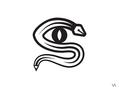 S branding eye graphic design linelogo logo minimal logo nslogo nuwan pen pencil llogo pentool s simplelogo slogo