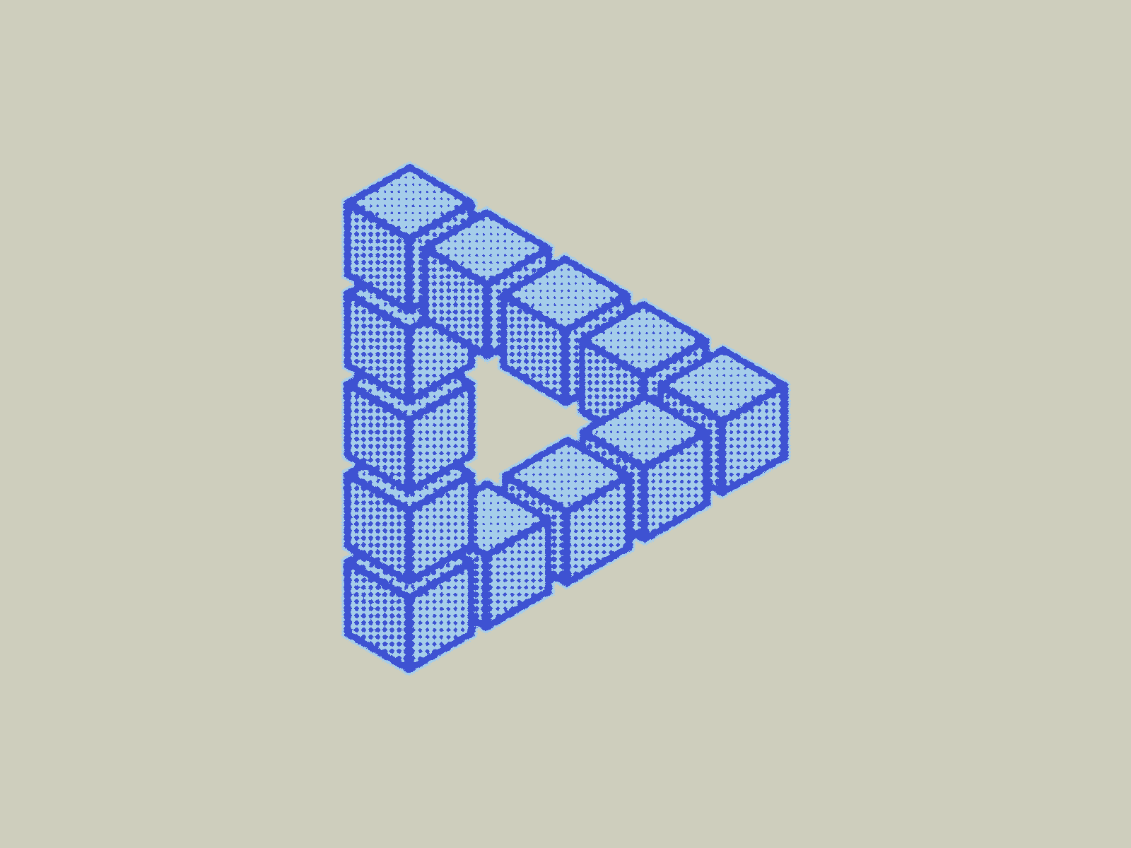 Impossible Triangle Gif adobe after effects adobe illustrator after effects animation half tone half tone animation half tone illustration illustration illustrator isometric figure isometric illustration limited palette motion graphics