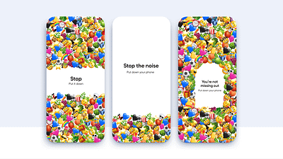 Wallpapers to remind you to put down your phone emoji mobile principles stop ui