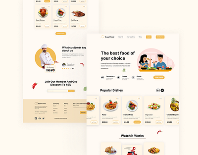 Food website figma food food website food website design uiux web design website website design
