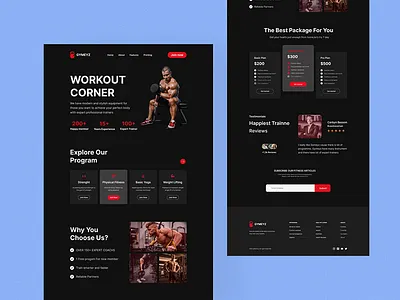 GYM website figma gym gym design gym website ui ux web design website website gym