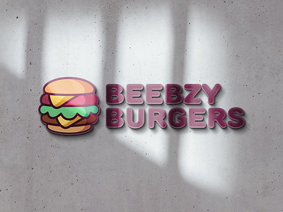 Beebzy Burgers brand branding identity logo logotype