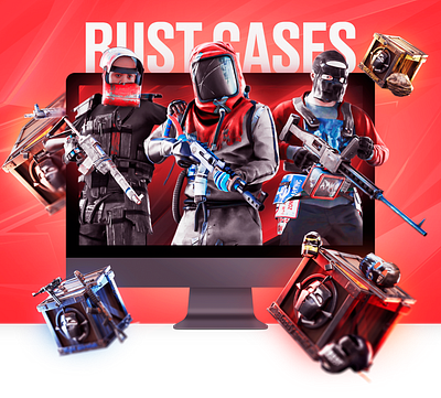 Rust Cases \ Gambling 3d c4d cases cinema 4d crates design graphic design icon rust