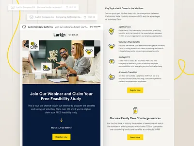 Larkin Email Marketing content design