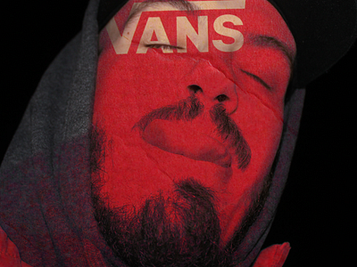 Vans Ad ad albumcover astract collage design film graphic design grunge photography red retro vans y2k