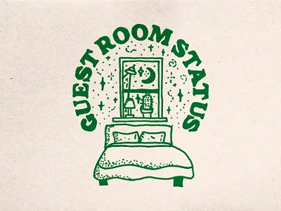 Guest Room Status Hand Drawn Art creative graphic design hand drawn music pop pop punk rock typography