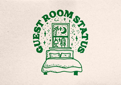 Guest Room Status Hand Drawn Art creative graphic design hand drawn music pop pop punk rock typography