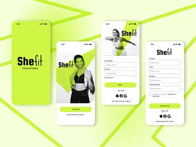 Sign in and sign up #DailyUIDay1 graphic design ui