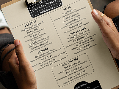 Gastropub Menu Design art direction bar and restaurant brand brand design brand identity branding creative direction design gastropub logo graphic design illustration logo logo design restaurant branding restaurant logo restaurant menu type design typography typography design ui