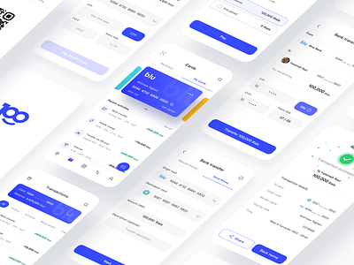 "100" - Minimalist Finance App app cleandesign digitalbanking finance financeapp minimal minimaldesign mobileapp ui uidesign uifinance