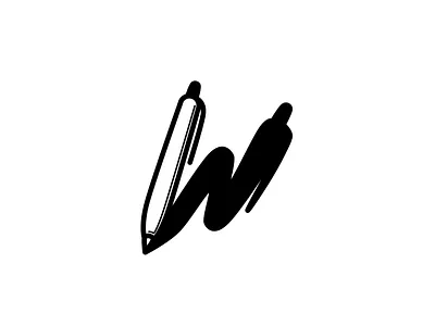 Writer Latter M alphabet author black capital community font icon initial letter letter m line logo m minimal note pen simple style vector writer