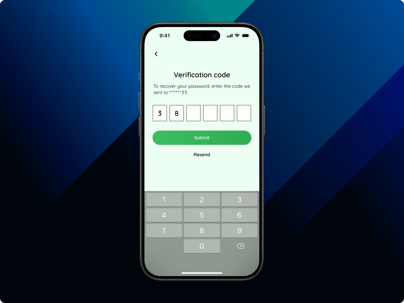 Day 11 of improving my UI skills · #11 Design a code field blue challenge code code field flat flat design mobile ui