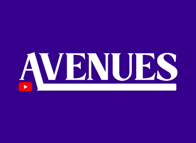 YouTube Avenues Logo & Branding branding experiential design graphic design typography