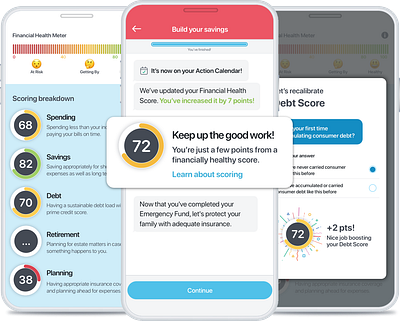 PRODUCT DESIGN : Financial Wellness App mobile app product design ui ux