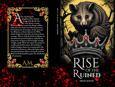 Rise of the Ruined - Book Cover book book cover cover design dark fantasy golden