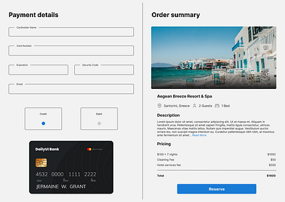 Daily UI Challenge - Credit Card Checkout graphic design ui