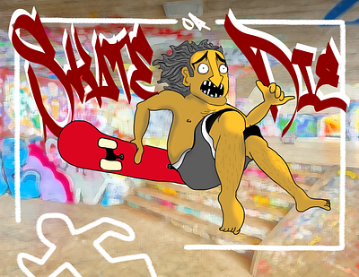 Skater Ralph character design illustration