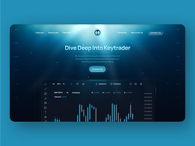 Underwater UI Design Concept bitcoin blockchain btc crypto dive eth finance fintech minimal modern nft ocean sea trade trading trendy underwater water web3