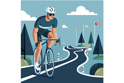 Hand Drawn Tour de France Background Illustration adventure athletes background bicycle bike cycling france game helmets men paris pedal race rider road route sprint tour track wheels