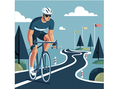 Hand Drawn Tour de France Background Illustration adventure athletes background bicycle bike cycling france game helmets men paris pedal race rider road route sprint tour track wheels