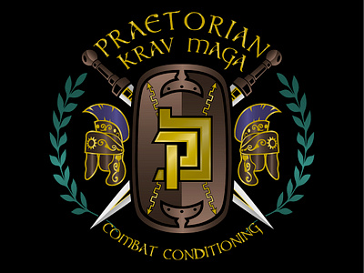 Logo for Martial Art (Krav Maga) Club brand logo design emblem logo graphic design krav maga logo logo logo design martial art logo