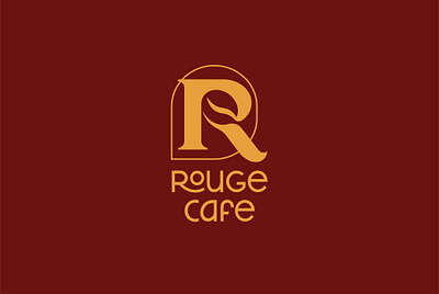 ROUGE CAFE | LOGO DESIGN & BRAND IDENTITY branding cafe coffee graphic design logo logodesign logoidentity logomaker ui ux