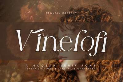 Vinelofi - A Modern Serif Font style