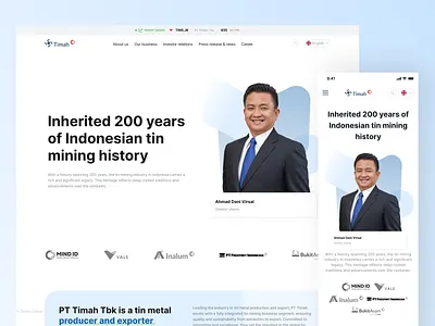 Responsive Design for Company Profile branding clean companyprofile ui userinterface ux