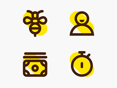 Bees Charity & Community Icon bee branding community graphic design icon icon design iconography ui
