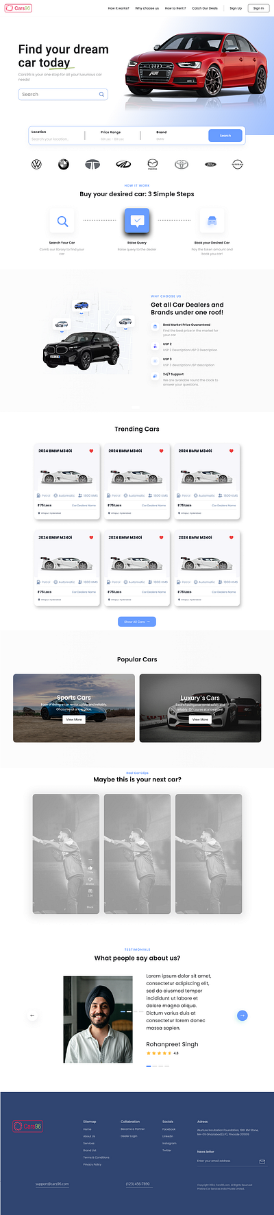 Cars96 by MyCTO Innovations branding cars cars96 graphic design logo promotion ui ux