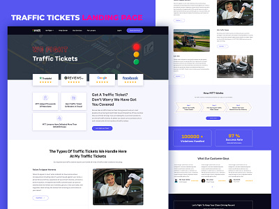 Traffic Tickets services Page Design (Figma) congestion design system iconography landingpage prototype responsive design roadwork service page traffic traffic density traffic flow traffic ticket ui user interface (ui) ux