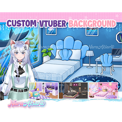 Custom Background Design for VTubers and Streamers gaming