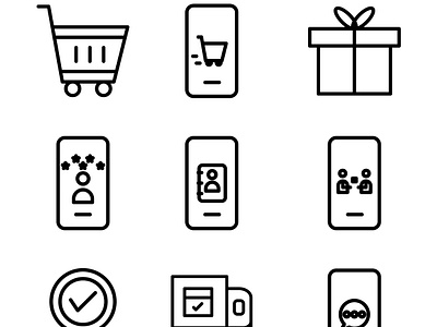 E-Commerce Outline Icon Part 3 business icon buy icon cart icon ecommerce icon mall icon online shop shopping icon store icon symbol icon