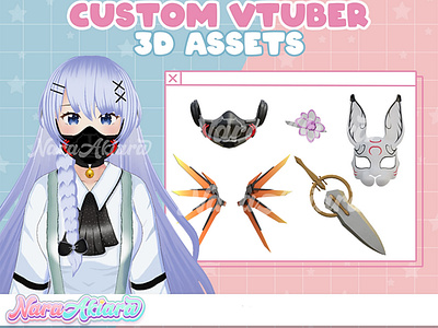 Cika Nindya's profile Custom 3D Asset Creation for Character Mod 3d 3dmodeling animeart artcommission customvtuber digitaldesign motion graphics uniquedesigns virtualyoutuber vtuber3dassets vtubercommunity